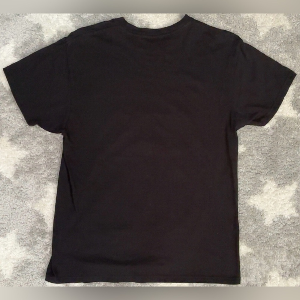 Nirvana Smiley Face Tie Dye Graphic T-Shirt Women’s Medium Black 90’s Grunge - Picture 2 of 5